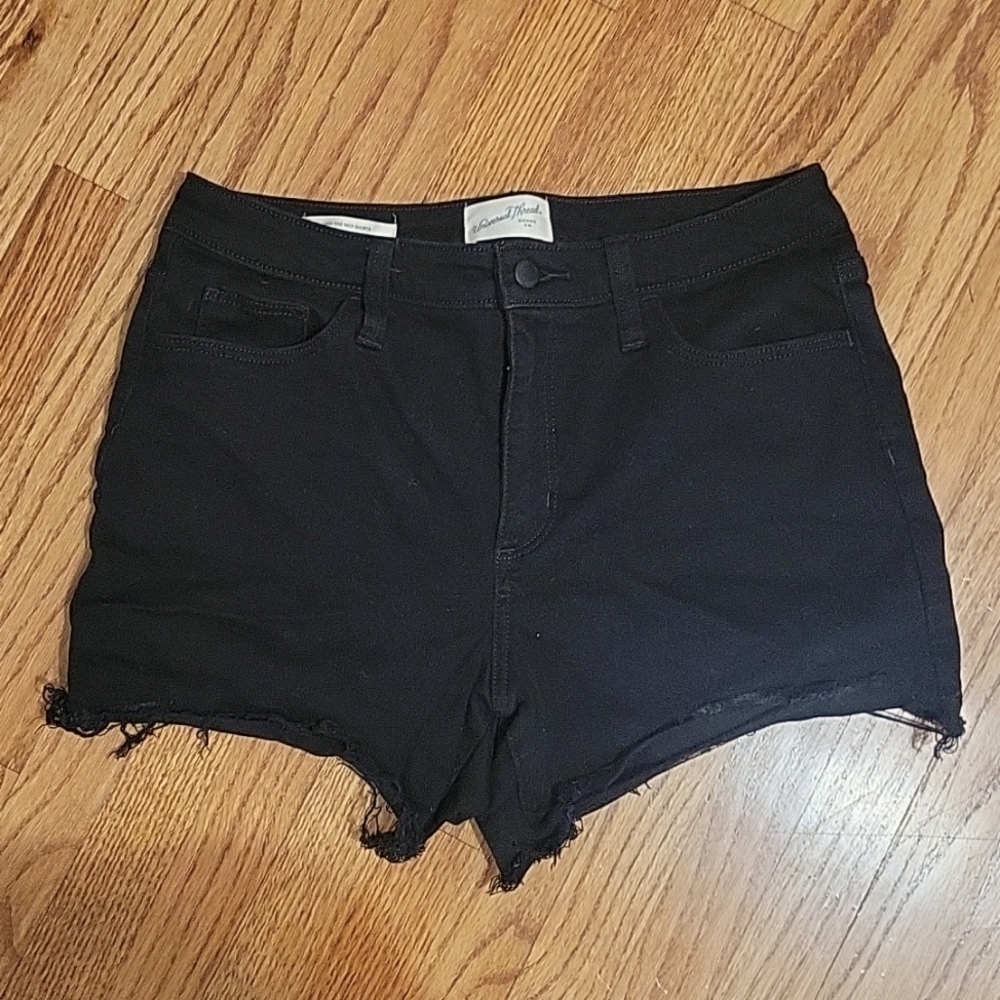 2/$15 Black Denim Hot Shorts